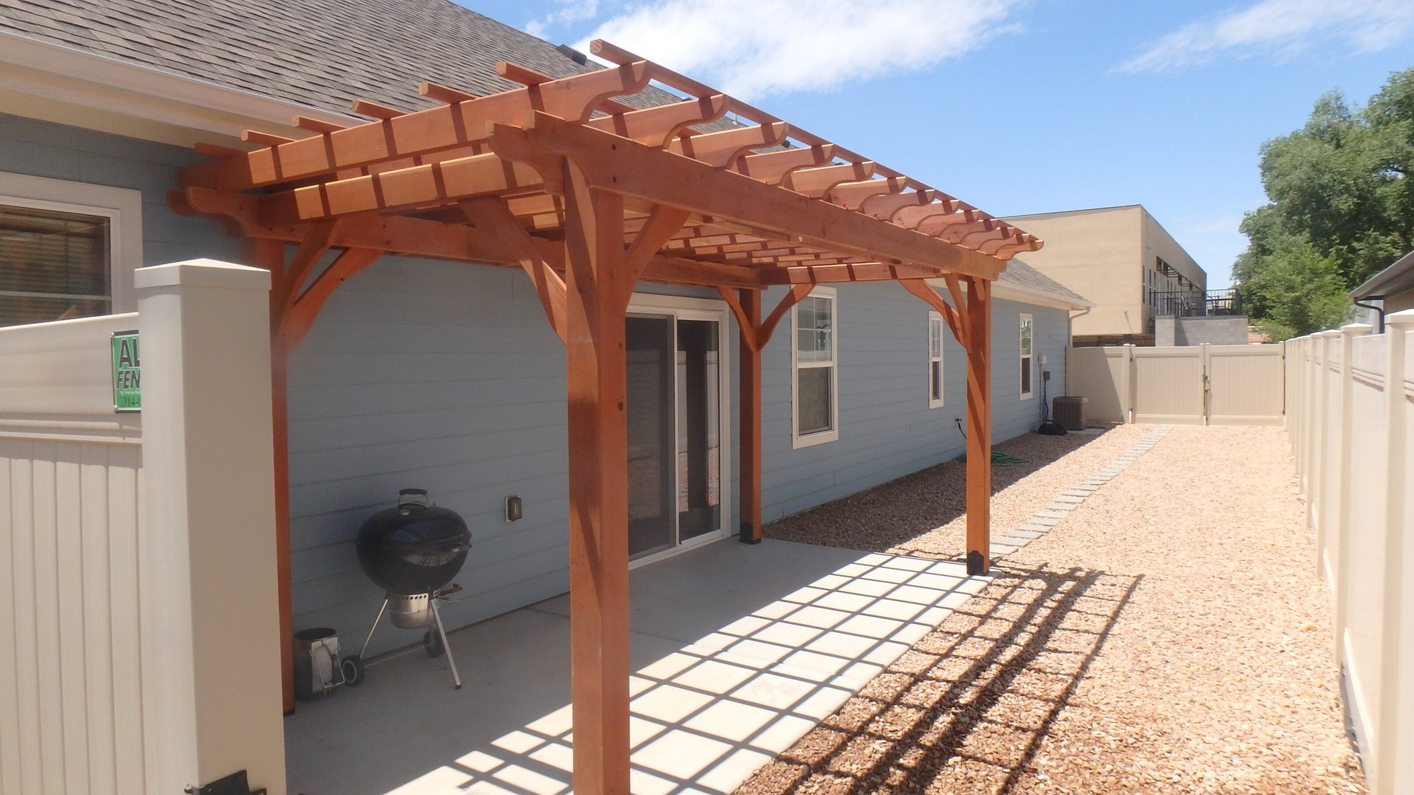 Redwood Pergola